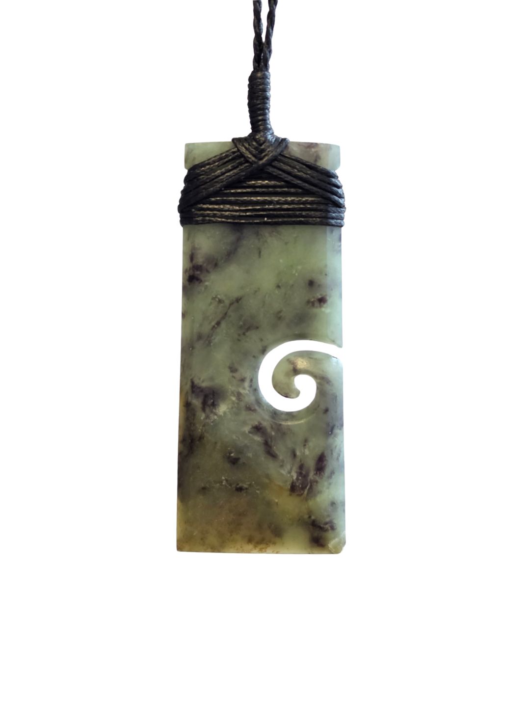 Toki with Koru - Genuine Hapopo Pounamu
