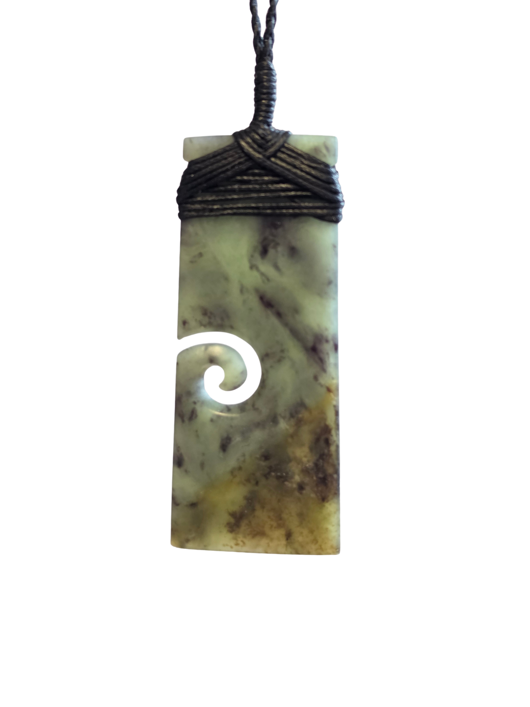 Toki with Koru - Genuine Hapopo Pounamu