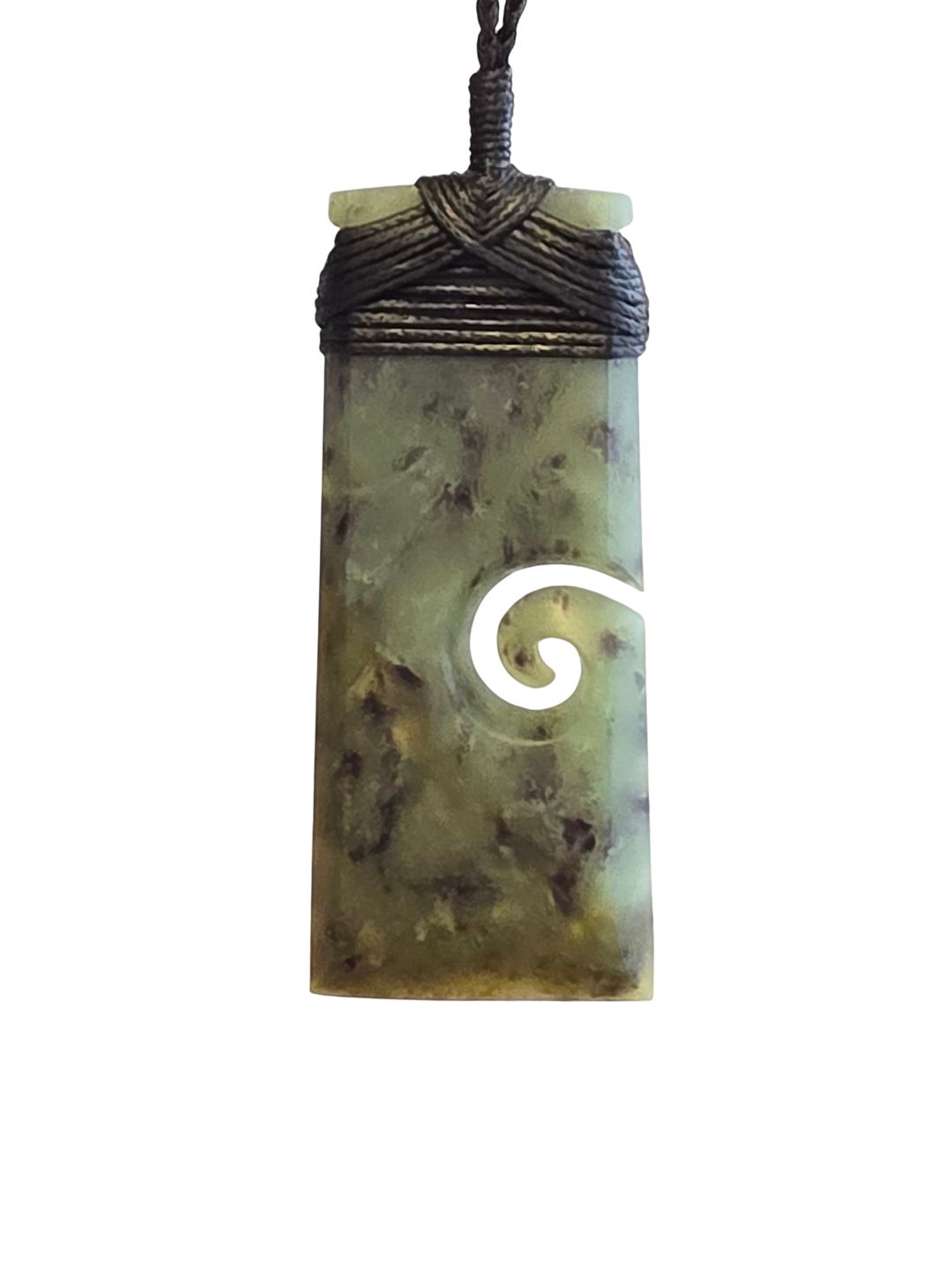 Toki with Koru - Genuine Hapopo Pounamu