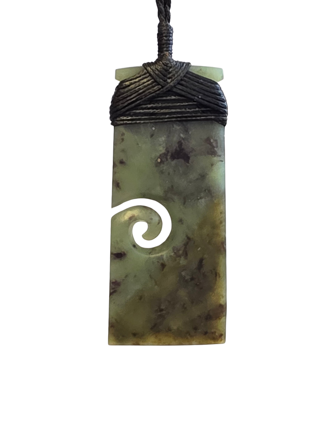 Toki with Koru - Genuine Hapopo Pounamu