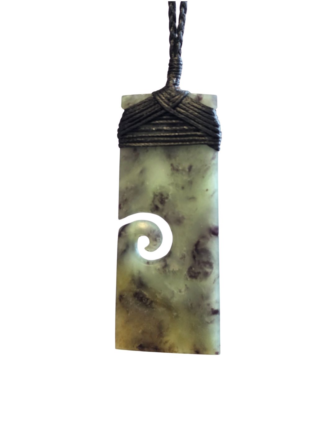Toki with Koru - Genuine Hapopo Pounamu
