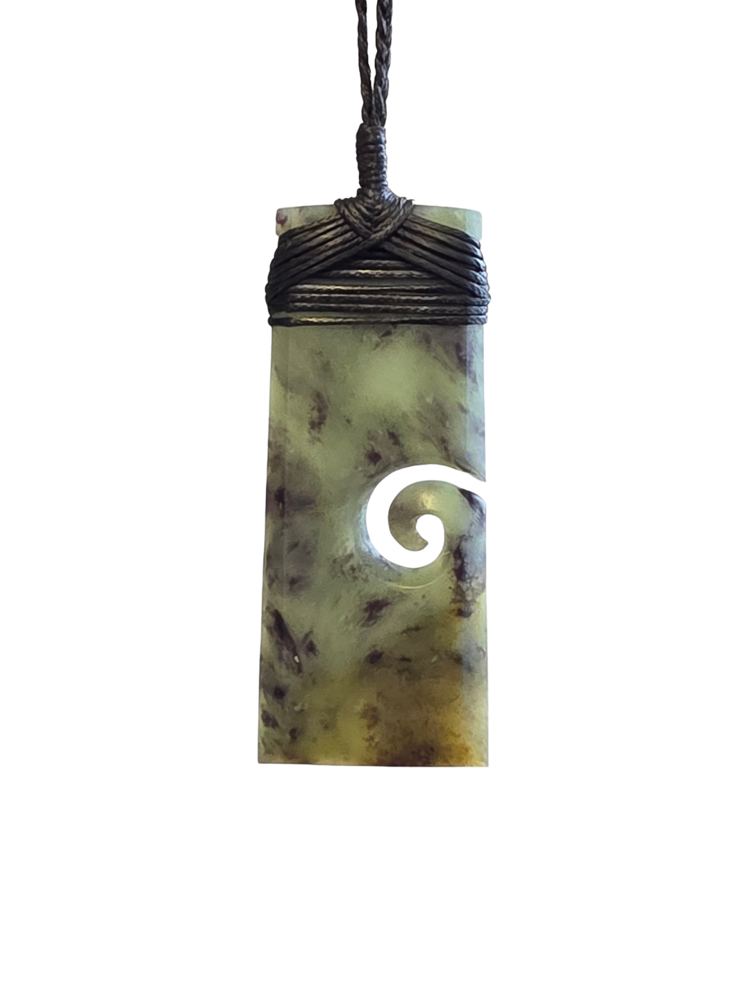 Toki with Koru - Genuine Hapopo Pounamu