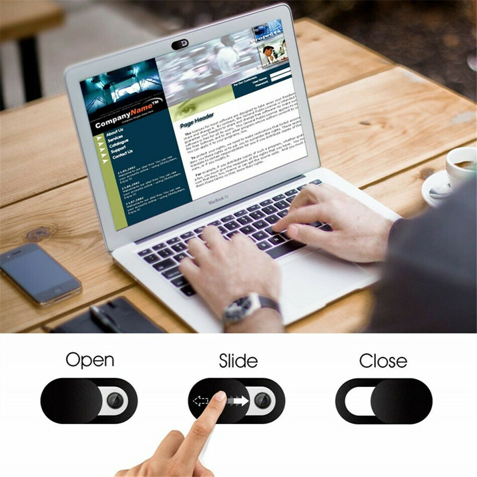 Anti hacker camera lens cover for privacy (3 pcs)