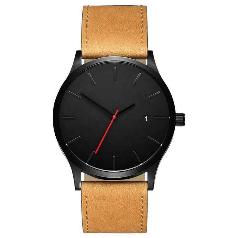 CLASSIC MATTE LEATHER QUARTZ WATCH
