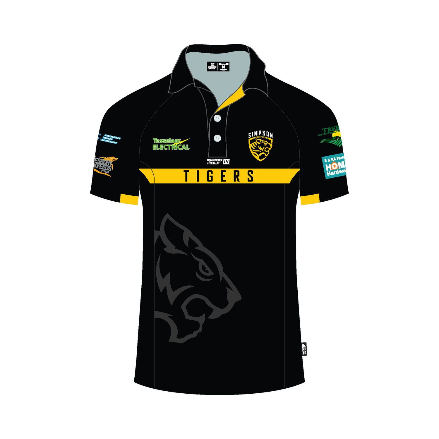 Playing Tops (BLACK) - Simpson Cricket Club (Pre-orders)