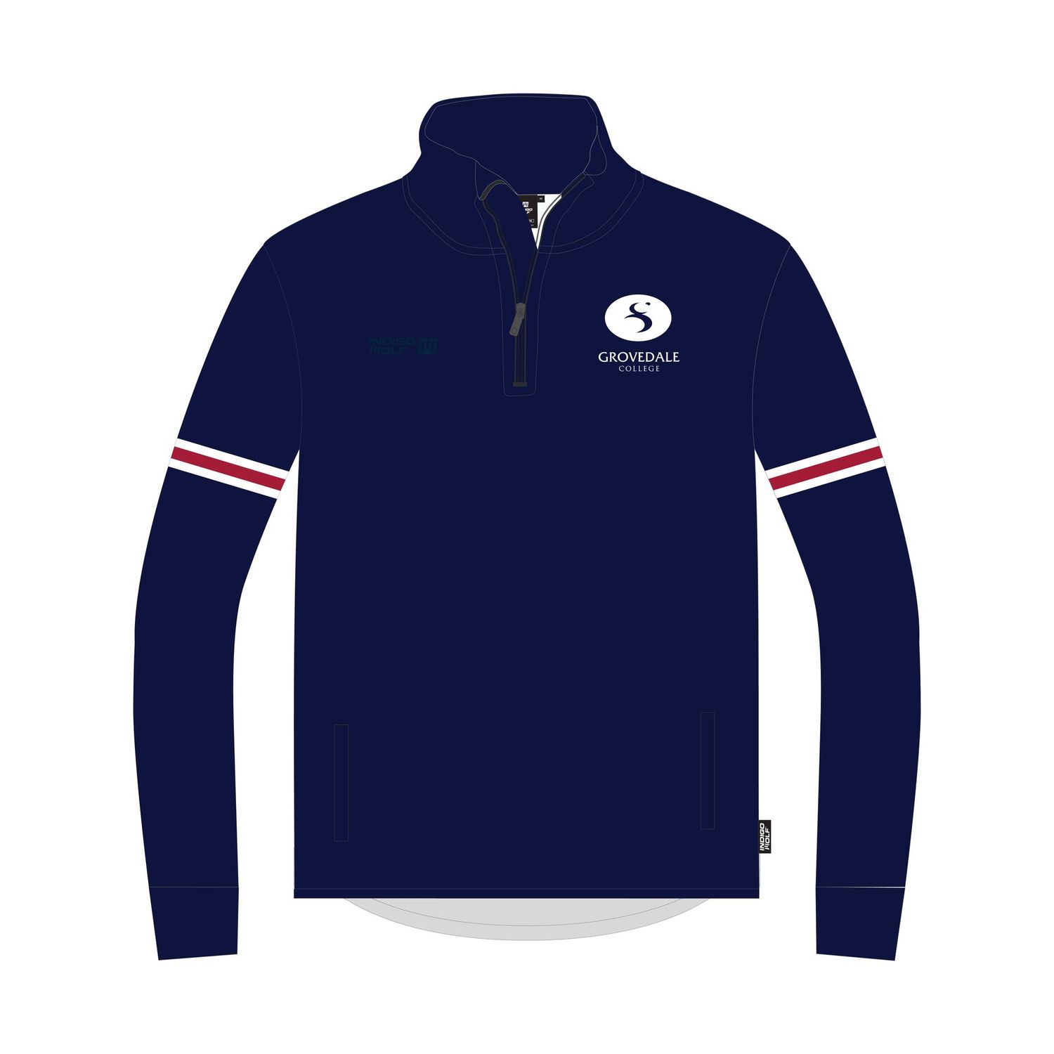 1/4 Zip Jumper -  Grovedale College (Round 2)
