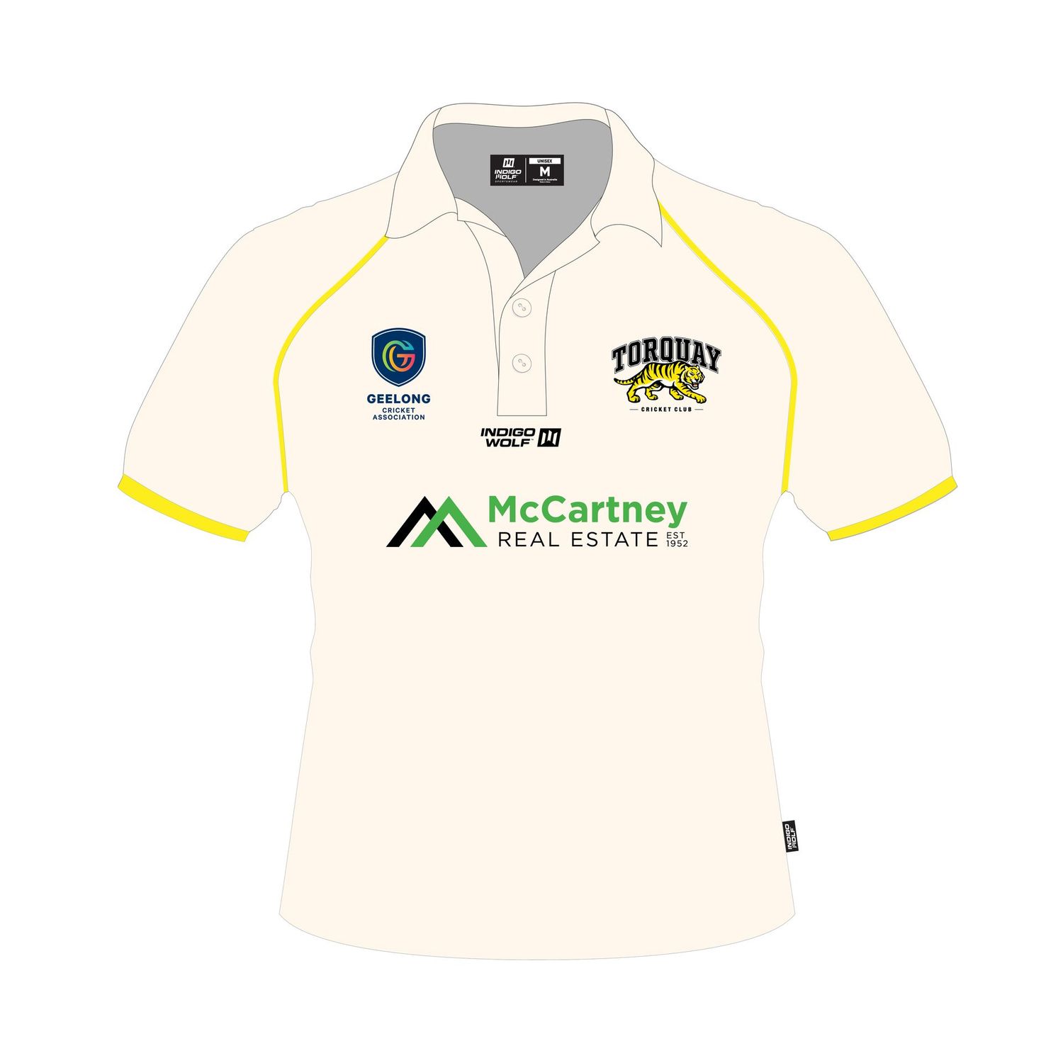 Torquay Cricket Club - 2 day Playing Polo Shortsleeve (Creams) 2026