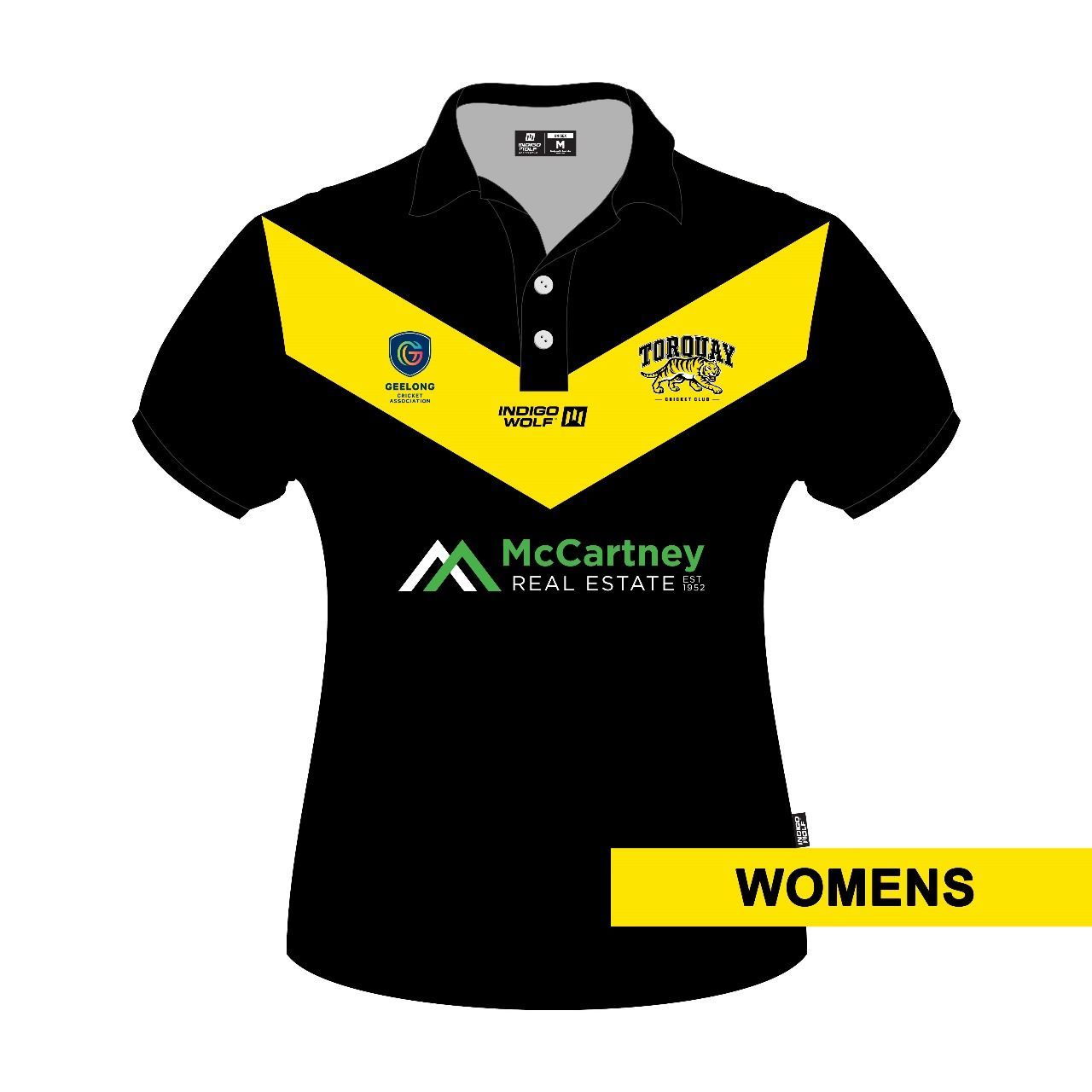 Torquay Cricket Club - WOMENS Playing Polo Shortsleeve 2026