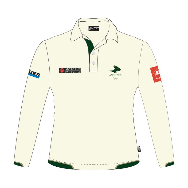 Anglesea Cricket Club - Men's Long Sleeve Polo