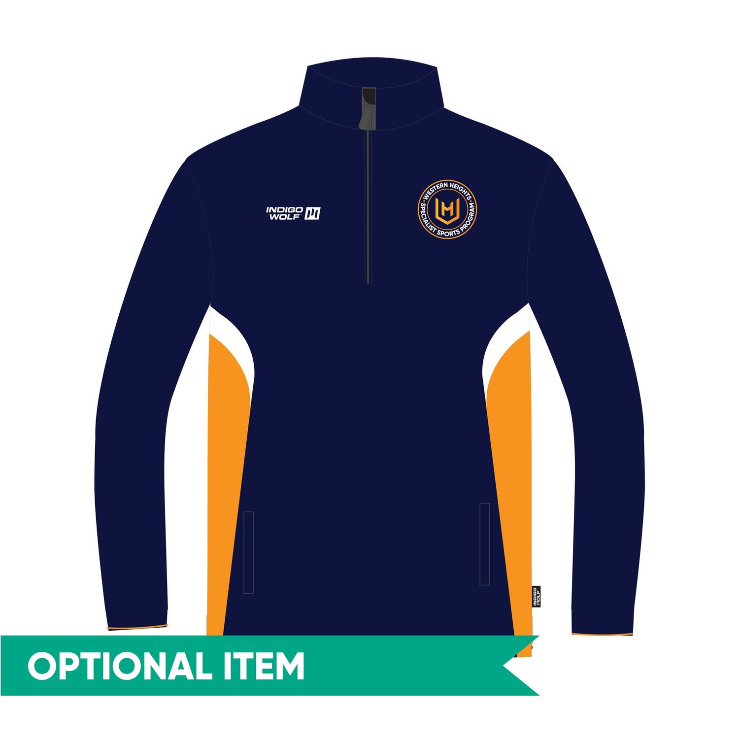 PRE-ORDER 2026 - 1/4 Zip Training Jumper - Western Heights College SSP