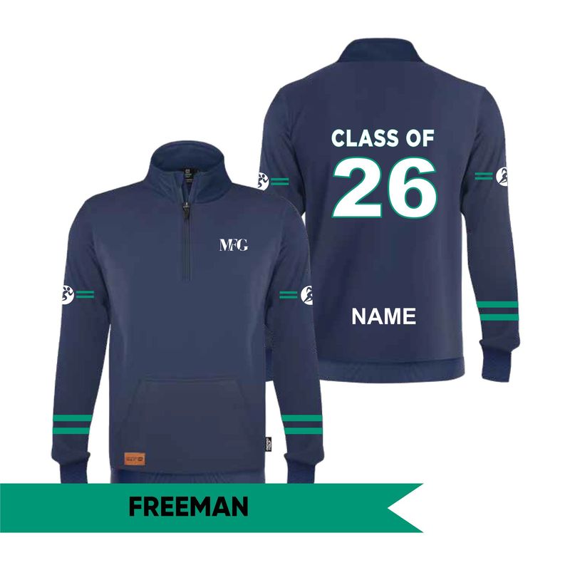 Yr 12 Quarter Zip Jumper - MFGSC FREEMAN 2026