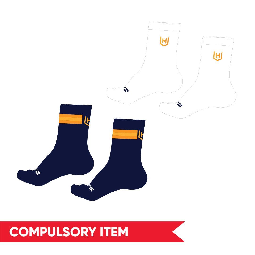 PRE-ORDER 2027 - Crew Socks (Navy or White) - Western Heights College SSP PRE-ORDER 2027 - Crew Socks (Navy or White) - Western Heights College SSP