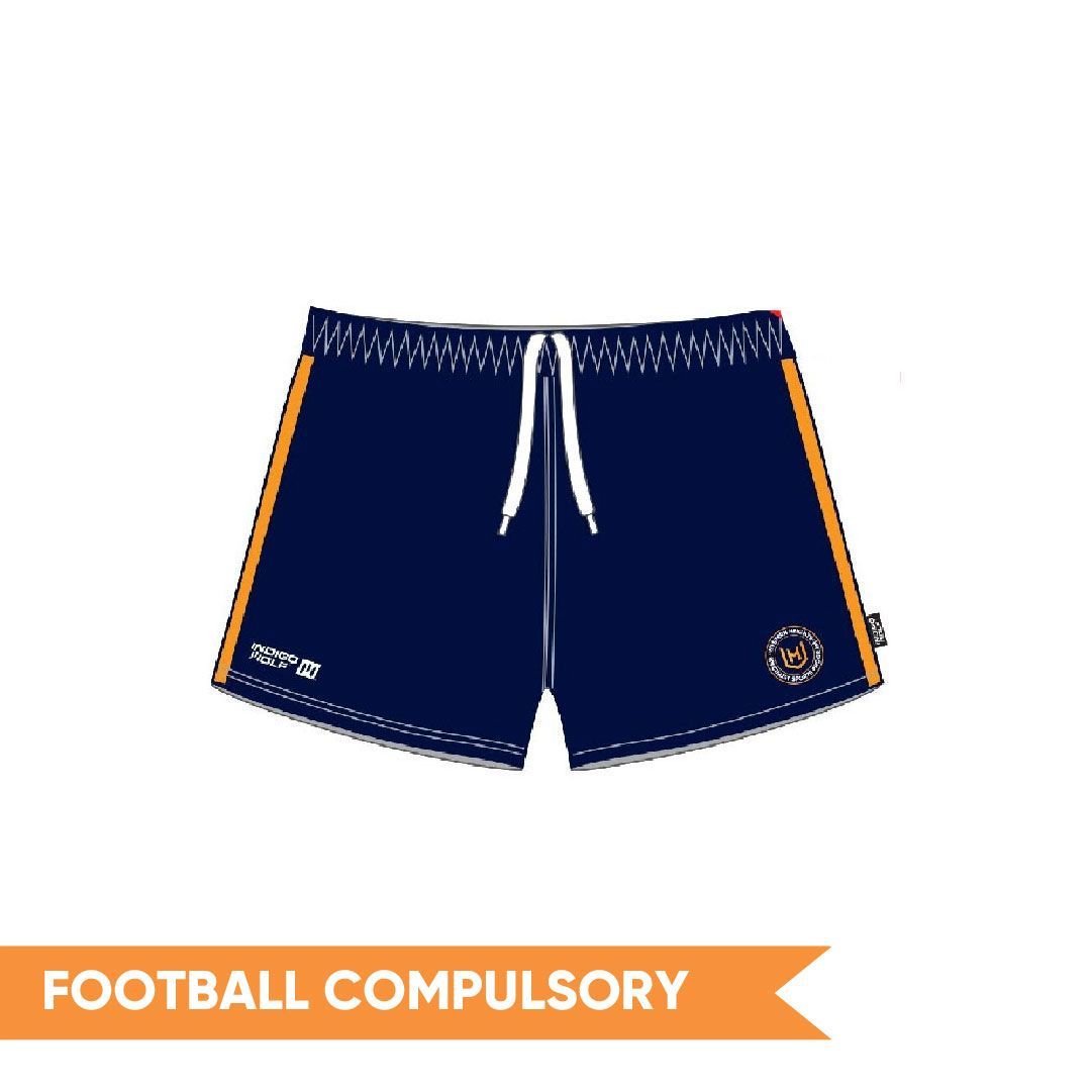 PRE-ORDER 2027 - MENS  Aussie Rules Shorts - Western Heights College SSP