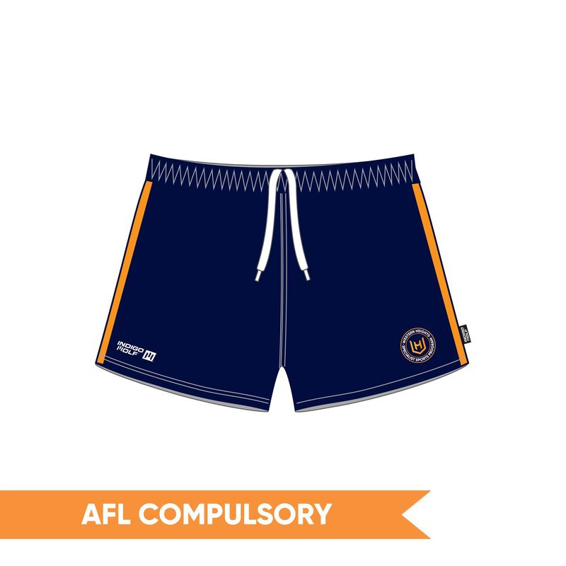 PRE-ORDER 2027 - AFL MENS  Aussie Rules Shorts - Western Heights College SSP