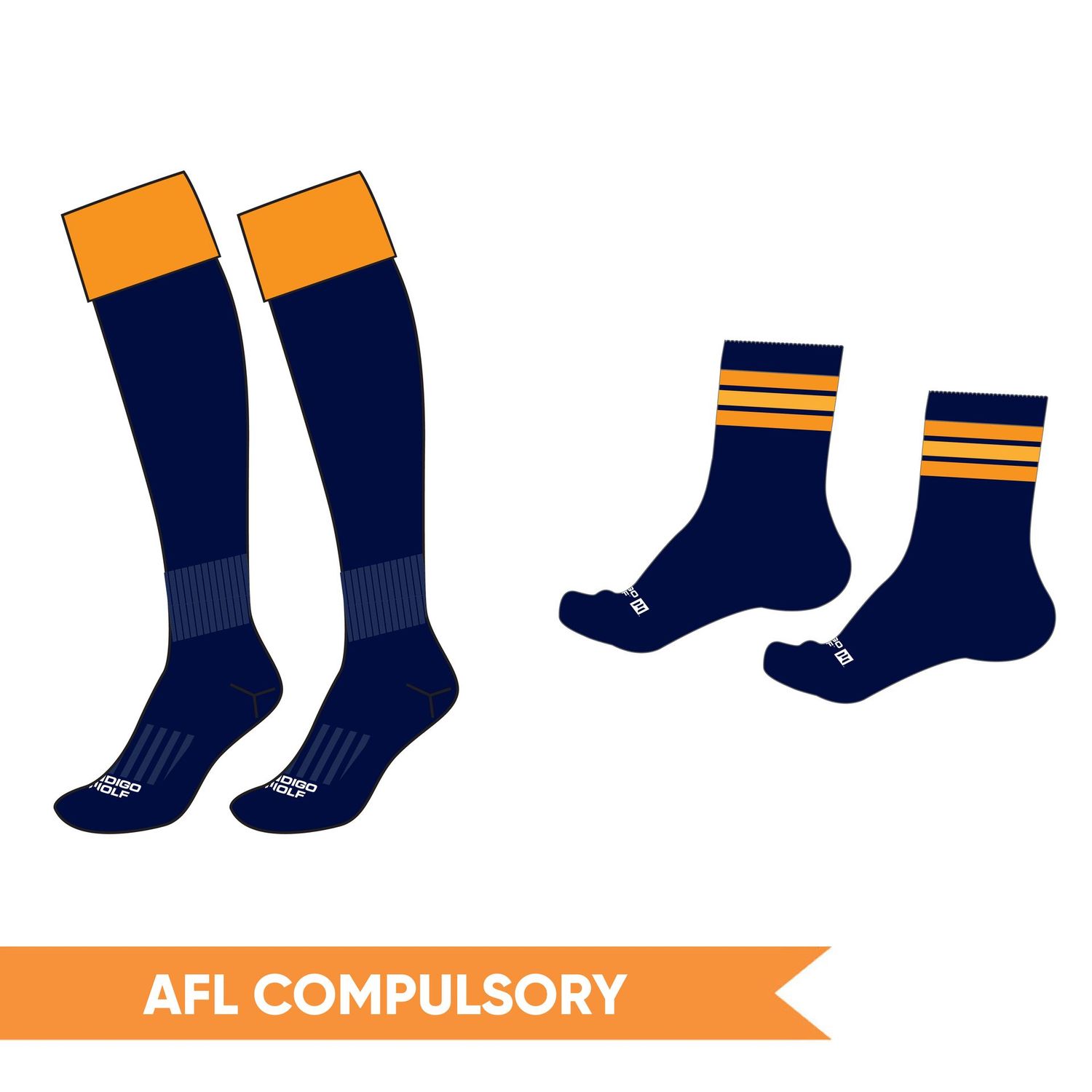 PRE-ORDER 2027 - AFL (Long or Calf Socks) - Western Heights College SSP