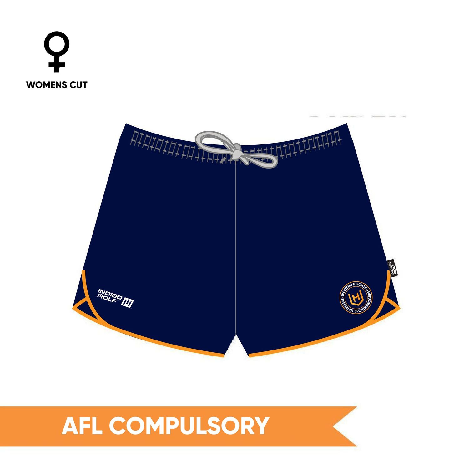 PRE-ORDER 2027 - AFL WOMENS Aussie Rules Shorts - Western Heights College SSP PRE-ORDER 2027 - AFL WOMENS Aussie Rules Shorts - Western Heights College SSP