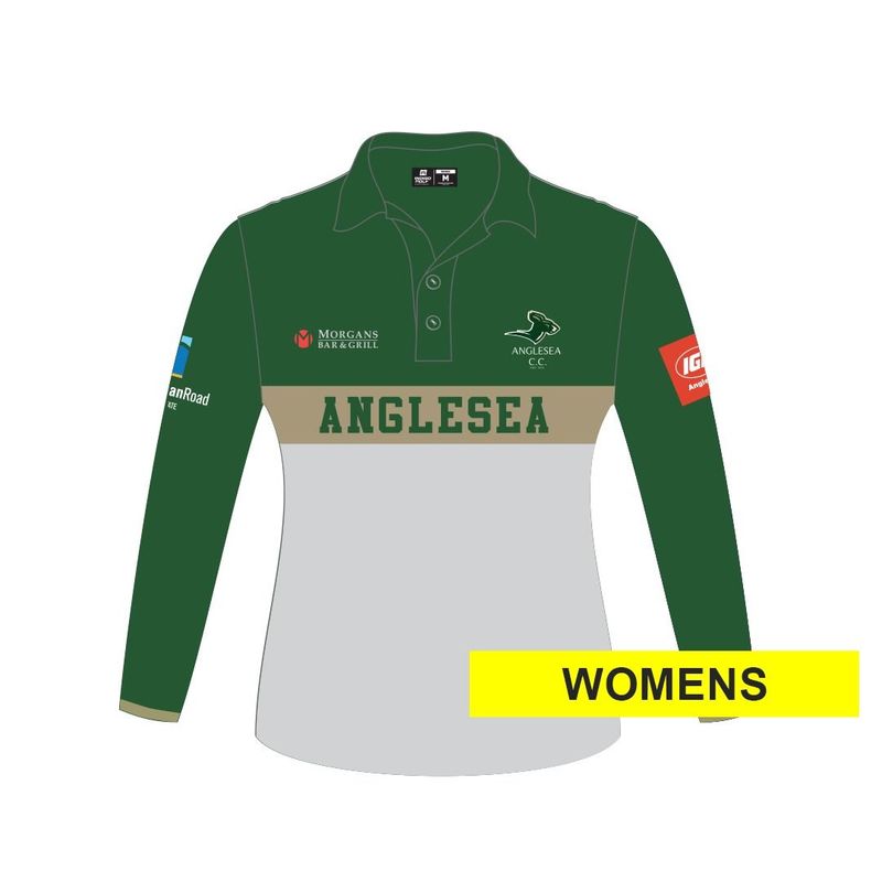 Anglesea Cricket Club - WOMEN'S Long Sleeve Polo (1 DAY)