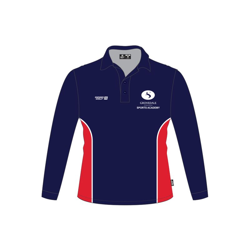 Long Sleeve Polo - Grovedale SC (Sports Academy)
