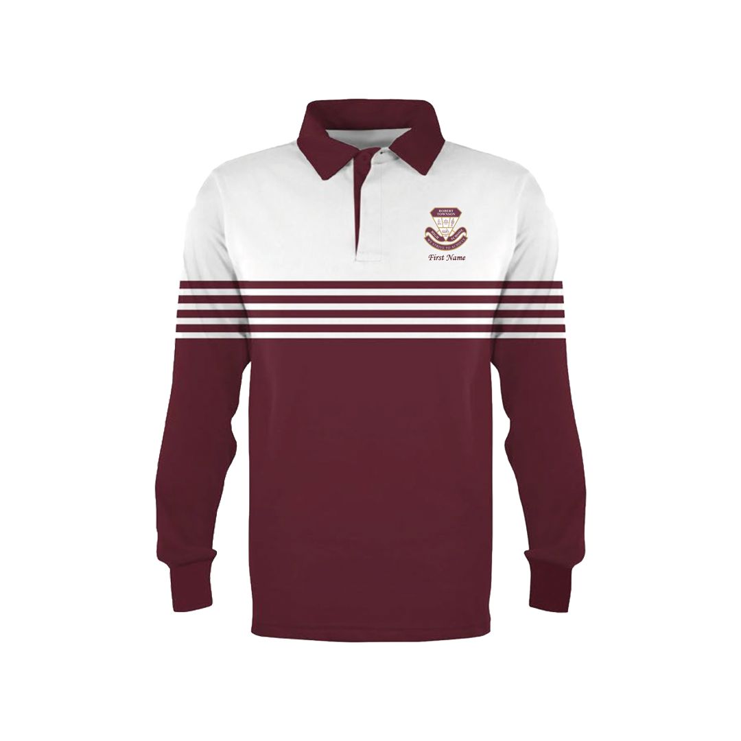 Robert Townson High School 2027 - Yr12 Knitted Rugby Jumper Robert Townson High School 2027 - Yr12 Knitted Rugby Jumper