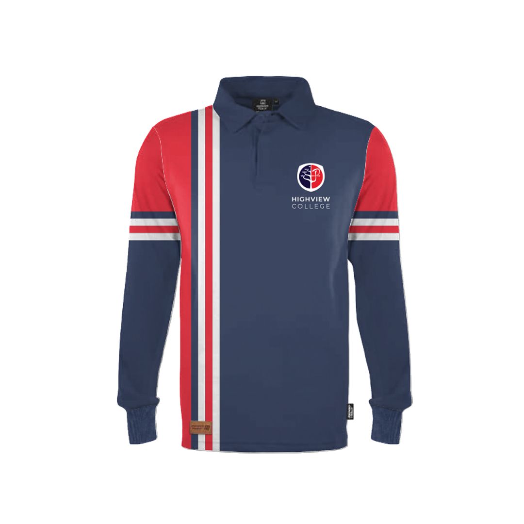 Yr12 Knitted Rugby Jumper - Highview College 2027 Yr12 Knitted Rugby Jumper - Highview College 2027