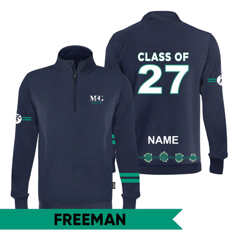 Yr 12 Quarter Zip Jumper - MFGSC FREEMAN 2027