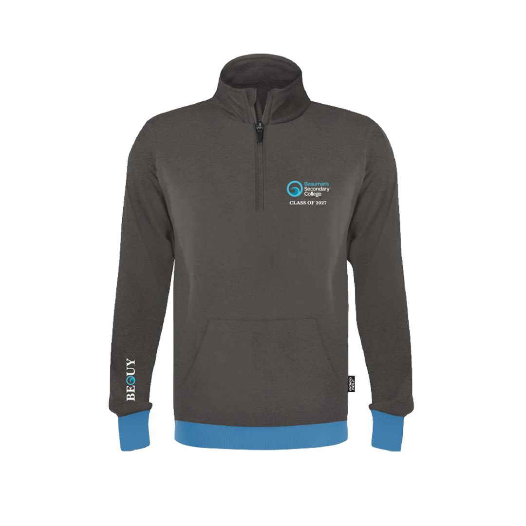 1/4 Zip Jumper - Beaumaris Secondary College 2027 1/4 Zip Jumper - Beaumaris Secondary College 2027