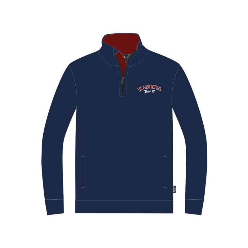 1/4 Zip jumper - Kardinia International College 2027
