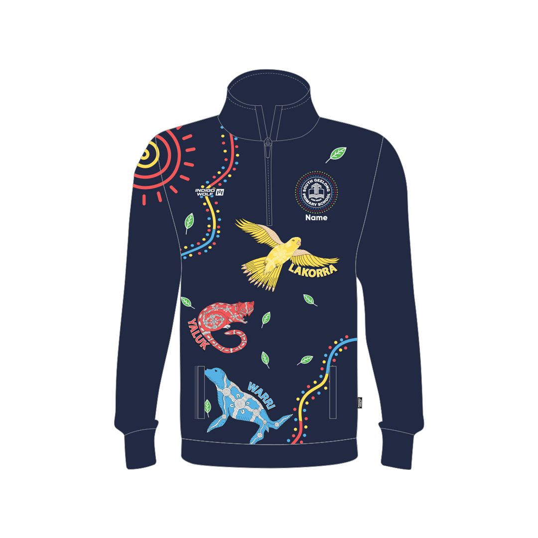 1/4 Zip Jumper Yr6 - South Geelong Primary School 2027 1/4 Zip Jumper Yr6 - South Geelong Primary School 2027