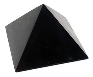 ACTION for WELLNESS - SHUNGITE EMF Protection Pyramid -
Size 3.15X3.15 inches
