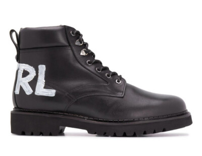 Karl Lagerfeld Terra brush logo boots