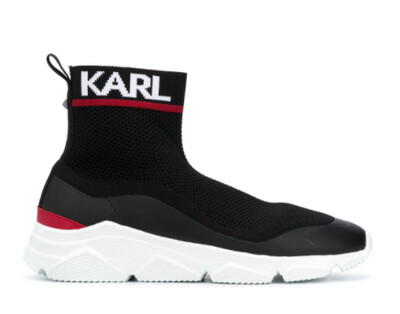 Karl Lagerfeld logo print high sock sneakers