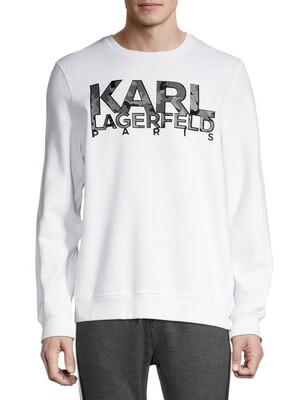 Karl Lagerfeld Camo Logo Graphic Sweatshirt