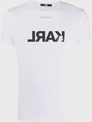 Karl Lagerfeld Reverse logo-printed T-shirt