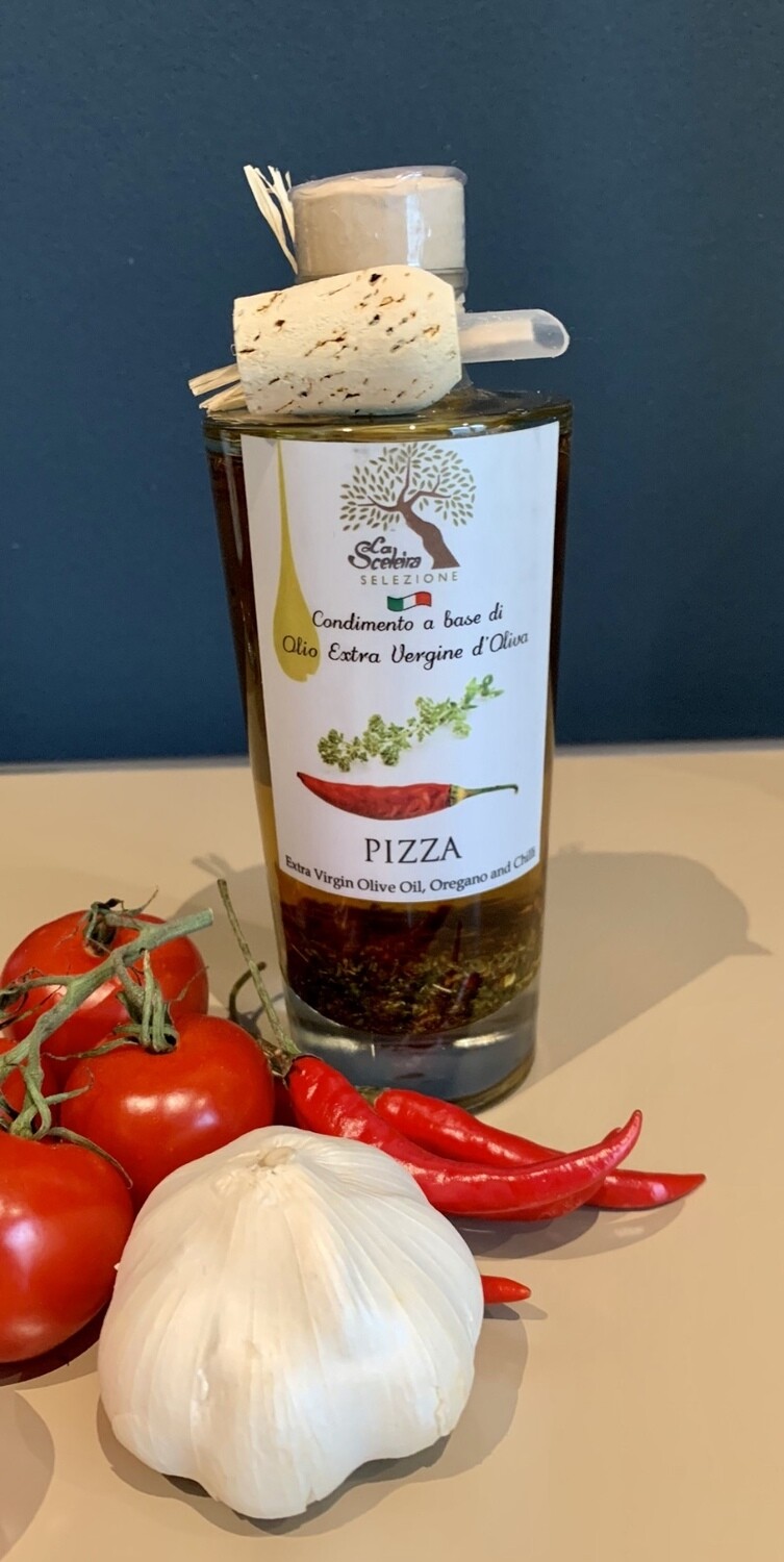 Olio Extra Vergine di Oliva „Pizza“ - mit feinen Kräutern, der letzte Pfiff für Ihre Pizza