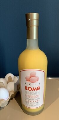 POLI Bomb Eierlikör, 0,7 Liter, 17% Vol. - sahnig, vanillegelb, intensiver Geschmack mit feinen Grappanoten - cremig zart und üppig zugleich, ein bombastischer Genuss!