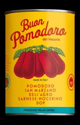 Geschälte San Marzano Tomaten, ganz, aus Kampanien.
Auf fruchtbaren Vulkanböden gewachsen, sonnenreif von Hand gepflückt und schonend verarbeitet - einzigartiges Aroma!