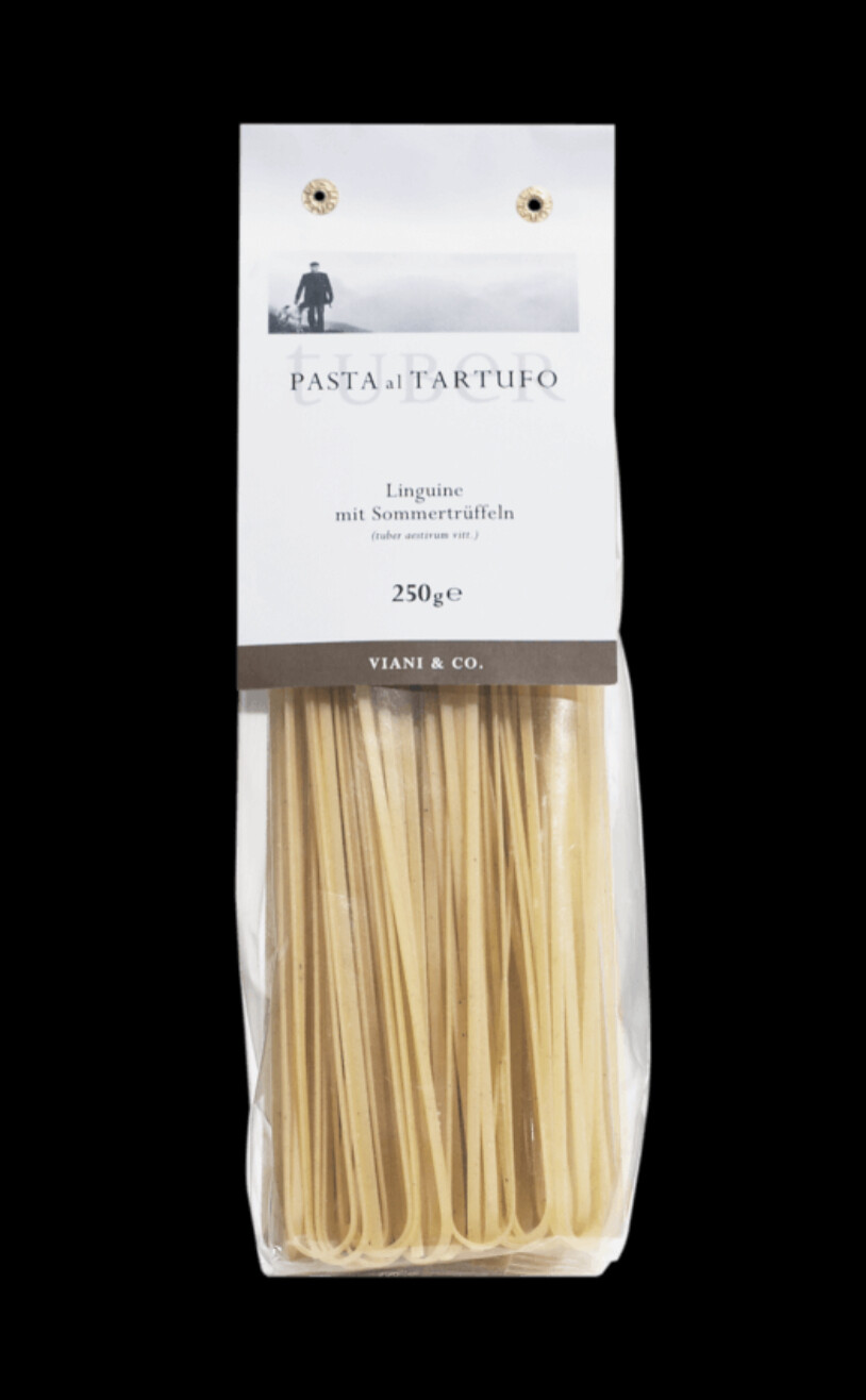 Linguine mit Sommertrüffeln - die perfekte Basis für ein herrliches Pastagericht - nur noch eine unserer Trüffelcremes hinzugeben - fertig! Einfach lecker! - 
250 g Pckg. - aus Hartweizengries