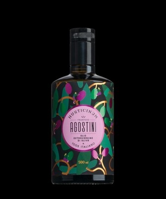 Agostini - Köstliches Olivenöl aus den Marken, 0,50 Liter, international prämiert, mittelfruchtig, mit Aromen von Artischocke, Minze und Rosmarin - ausgezeichnet zu Tomate, Ragout und Hartkäse!