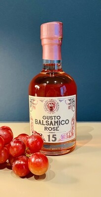 Gusto Balsamico Rosé - intensiv fruchtig, mit leichten Aromen von Himbeeren - die Geschmacksexplosion für Ihren Salat 👌250 ml Flasche