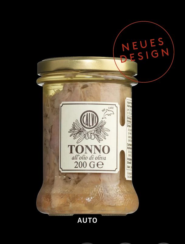 Fischspezialitäten aus Ligurien - Thunfisch in Olivenöl, aus dem Hause Calvi, 200g Glas - perfekt in italienischem Salat oder mit Frischkäse als Thunfisch Dip! Fischspezialitäten aus Ligurien - Thunfisch in Olivenöl, aus dem Hause Calvi, 200g Glas - perfekt in italienischem Salat oder mit Frischkäse als Thunfisch Dip!