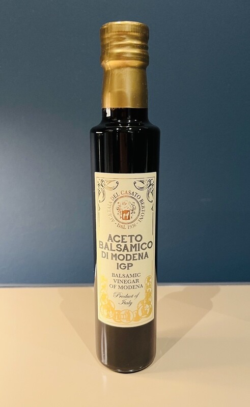 Aceto Balsamico di Modena, dunkel, kräftig und würzig - der Klassiker! 250 ml Flasche Aceto Balsamico di Modena, dunkel, kräftig und würzig - der Klassiker! 250 ml Flasche