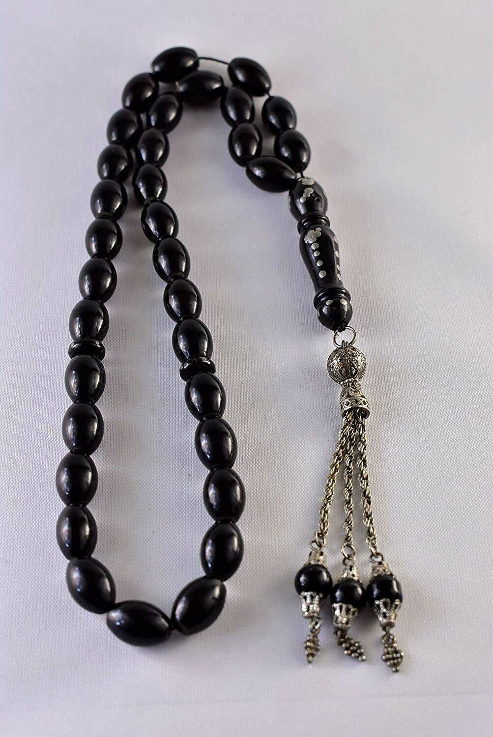 2 Tasbeeh with 33 Beads metallic plastic beads High Quality