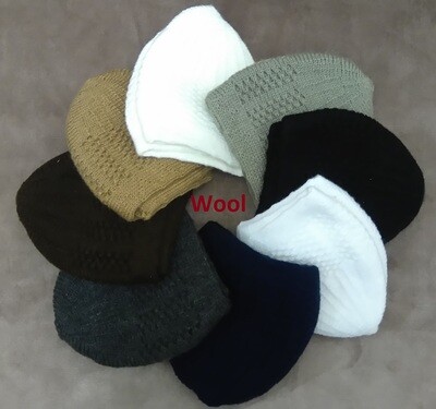 2 x Men Skull Cap Muslim Islamic Prayer thick wool Hat Topi Kufi Head Wear  comes in many Colours price for 2 pcs