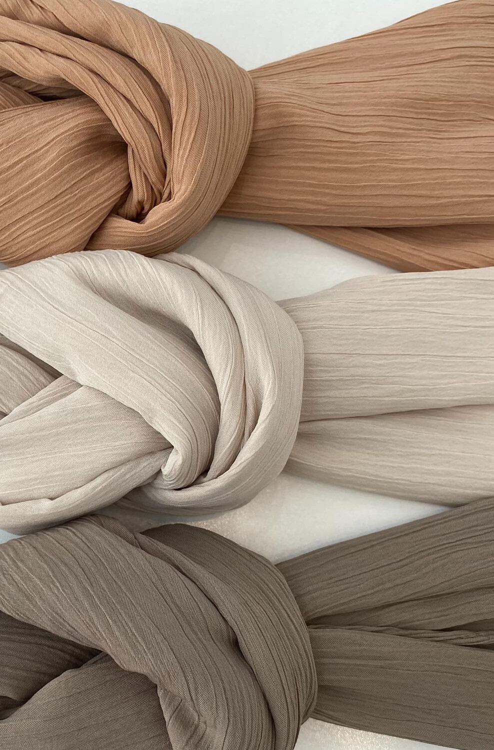 Large Plain Wrinkles (crinkled) Royan Shawl Head Scarf Wrap New style Islamic Hijab High Quality 200 cm X 110 cm