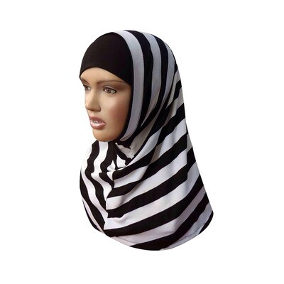 Sport Zebra Hijab Head wear cover scarf Islamic high quality Fancy GYM