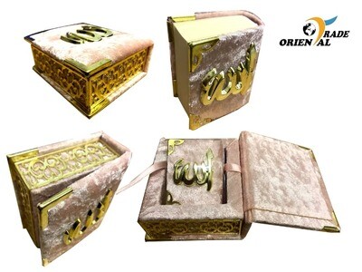 Fancy Gift Box Made of Velvet with Mini full Qur&#39;an  Muslim decoration