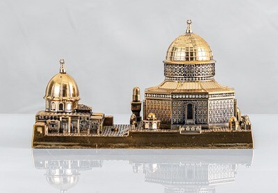 Al Aqsa palastine &amp; the Dome of the rock Decor Silver Gold Islamic Ornament RRP£60