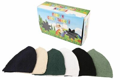 2x Pcs Quality 6-12 year Kids Children Turkish Topi knitted Cap Prayer Head wear