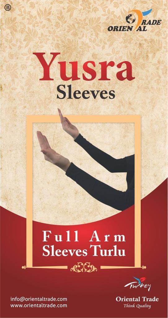 2 x set Elegant 2 pieces Sleeves stretchy Cotton Turlu ( no bubbles) Arm nice colours, Women,