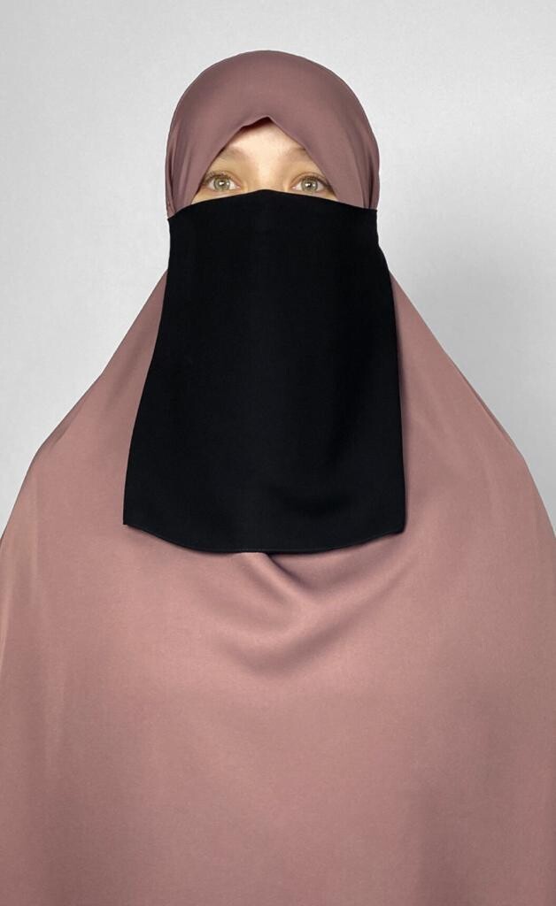 Quality Fabrics Elastic Half Niqab Veil Burka soft and comfortable